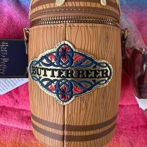 NEW! Loungefly Brown Butterbeer Harry Potter Bag NWT